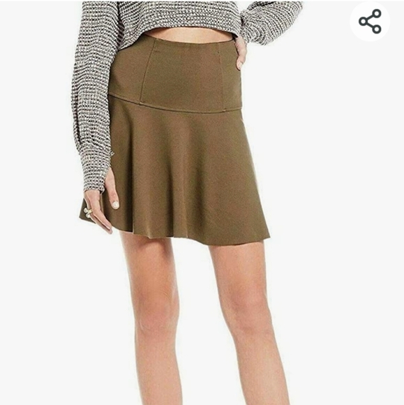 Free people  ruffles  hunter green , Aline  peplum skirt - Picture 8 of 12